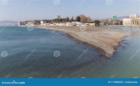 The River Flows into the Sea Stock Photo - Image of pebble, cape: 117808930