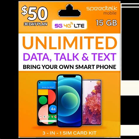 $50 Dollars Unlimited Phone Plan - SpeedTalk Mobile Wireless