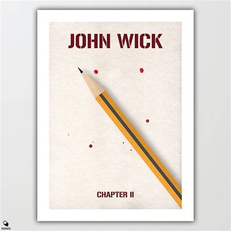 John Wick Chapter 2 Minimalist Poster - Pencil | Minimalist poster, Movie posters minimalist ...