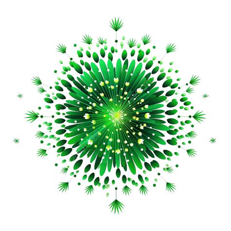 Green Diwali Firework Celebration Concept Illustration, Green Diwali ...