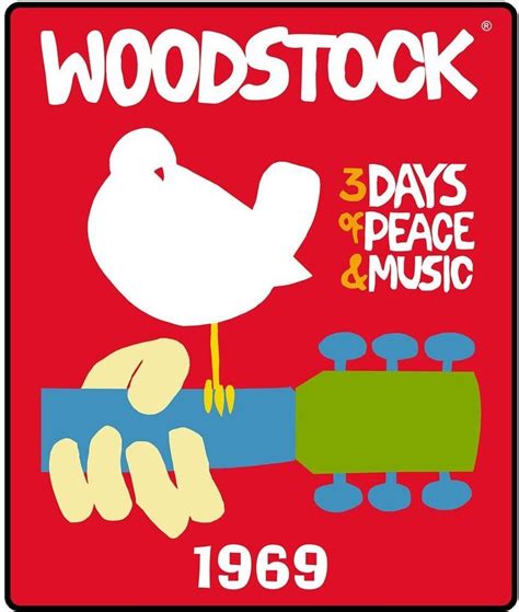 Woodstock 1969 Classic Logo - Fleece Blanket 1969 Woodstock, Woodstock Festival, Country Joe ...