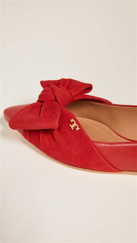 Tory Burch Eleanor Flats in Red - Lyst