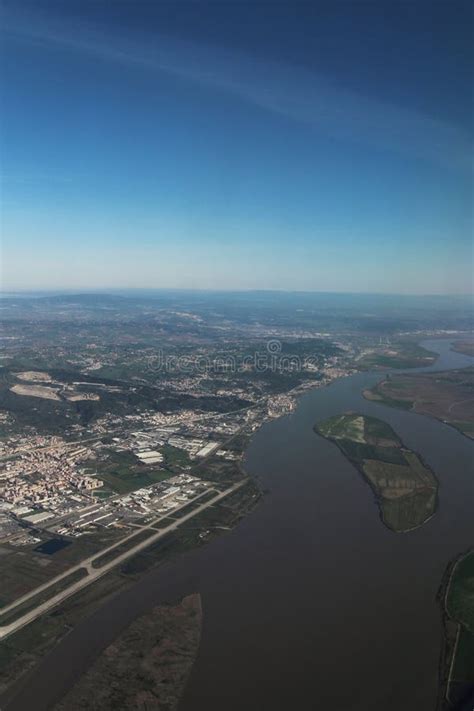 Aerial View of Tagus River in Portugal Stock Photo - Image of atlantic ...