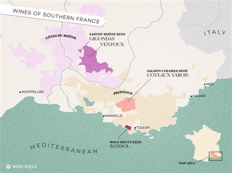 Treasure Map: Exotic Wines of Southern France | Wine Folly