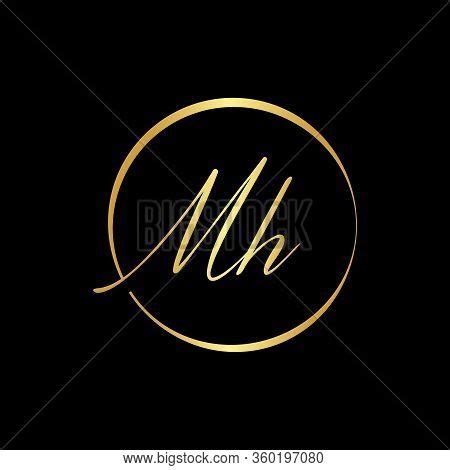 Initial Mh Letter Vector & Photo (Free Trial) | Bigstock