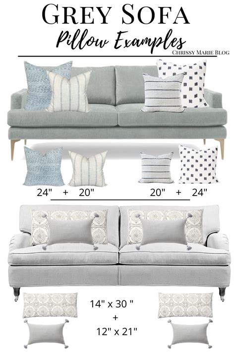 The Right Throw Pillows For Your gray sofa. Simple formulas that help you get it right, as well ...