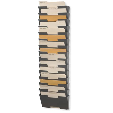 Buy Wallniture Lisbon 15-Tier Wall ed File Holder and Desk Organizer ...