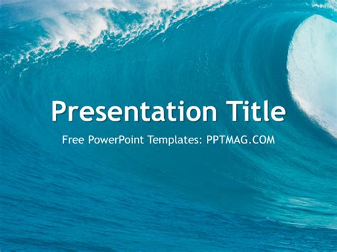 Ocean Waves PowerPoint Template – Prezentr