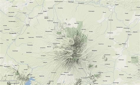 TAKJUB INDONESIA: Peta Topografi gunung Lawu