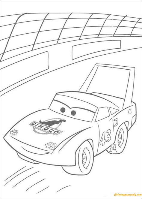 The King Car Coloring Page - Free Printable Coloring Pages