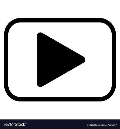 Video play button icon play button icon Royalty Free Vector