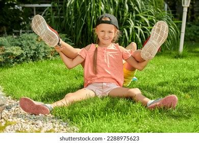 Two Happy Children Playing Outdoors On Stock Photo 2288975623 ...