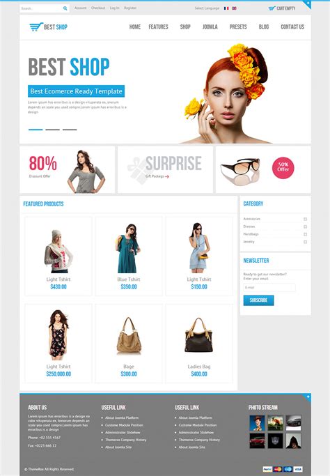 Joomla Ecommerce Templates