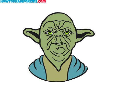 How To Draw Yoda Face Easy