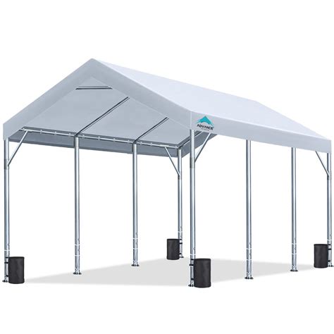 Buy ADVANCE OUTDOOR 12x20 ft Heavy Duty Carport Car Canopy Garage Boat Shelter Party Tent ...