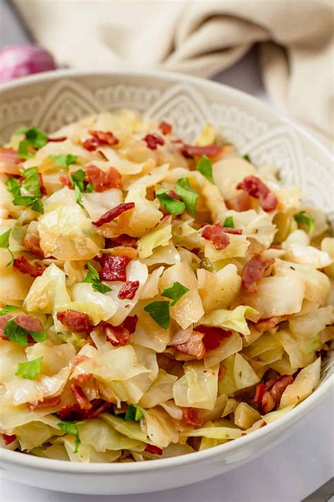 Bacon Cabbage Stir Fry - Cookrita