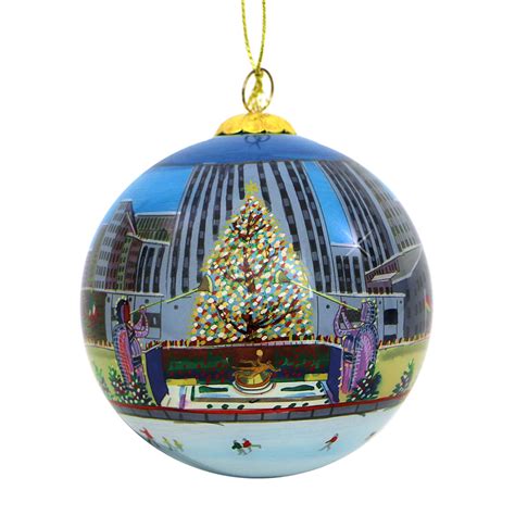 Rockefeller Center Christmas Tree Glass Ball Ornament