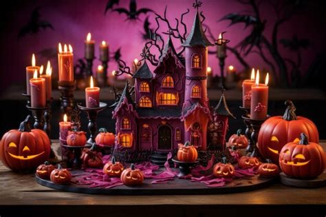 Premium AI Image | Haunted House of Horrors Halloween Treats photo