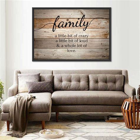 Family Love Canvas Wall Art | ElephantStock Wall Art Quotes Family, Family Room Wall Art, Wall ...