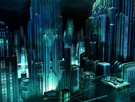 Jim Martin Concept Art: Bioshock Rapture City View