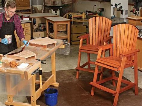 VIDEO: Bar Height Adirondack Chair Build - Woodworking | Blog | Videos | Plans | How To | Rustic ...