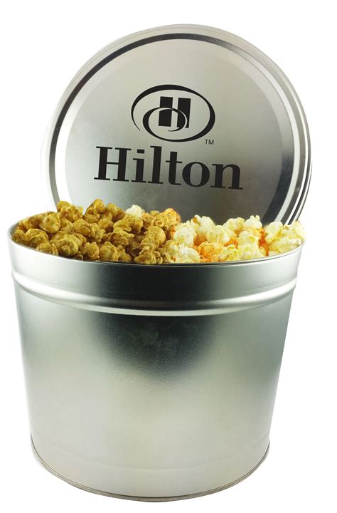 Promotional Popcorn in Custom Tin - 2 Gallon | Custom Popcorn | ePromo