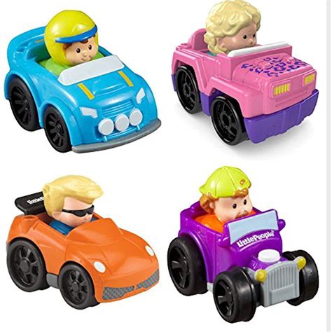 Fisher Price Little People Wheelies 4 Pack - Walmart.com - Walmart.com