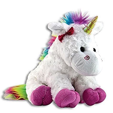 The Petting Zoo Plush Rainbow Unicorn - 10 Inches