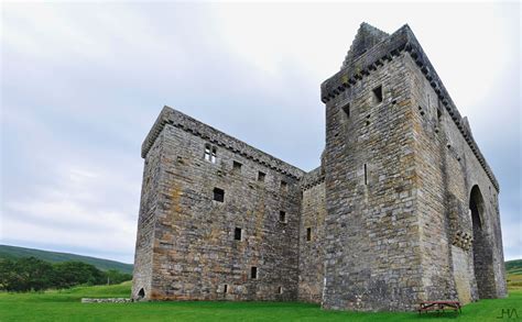 HERMITAGE CASTLE. A bucolic spot on the Scottish Borders ...