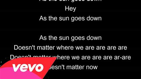 Sun Goes Down Robin Schulz Feat. Jasmine Thompson Lyrics - YouTube