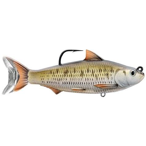 Common Shiner Swimbait – Freshwater, 6″ Length, 1′-12′ Depth, 2 1-4 oz Weight, Silver-Bronze, Per 1