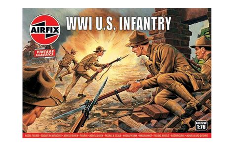 Airfix A00729V WW1 U.S Infantry 1:76 Scale Model Figures - HPM Hobbies ...