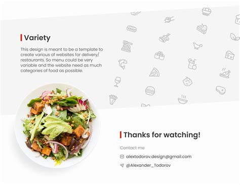 Food Delivery Website Template on Behance