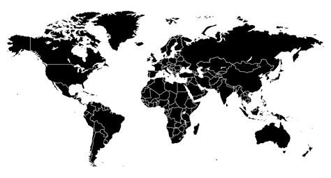 7 Best Images of Blank World Maps Printable PDF - Printable Blank World Map Countries, World Map ...