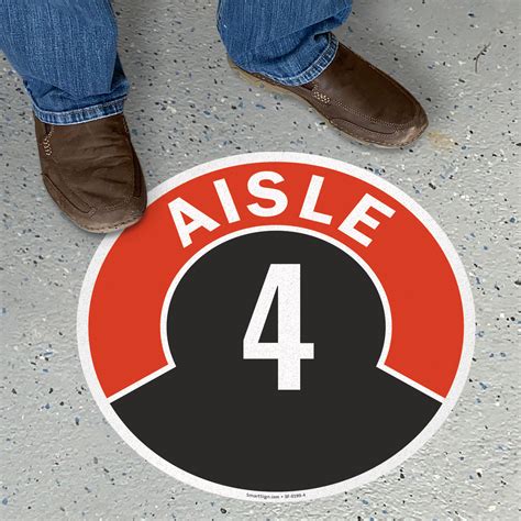 Aisle ID Floor Signs | Aisle ID Labels - MySafetySign.com