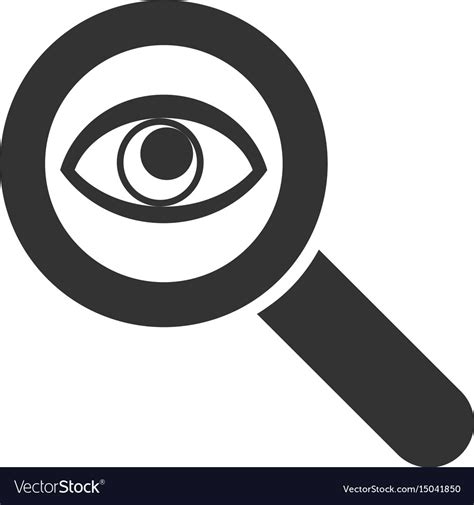 Eye explore icon Royalty Free Vector Image - VectorStock