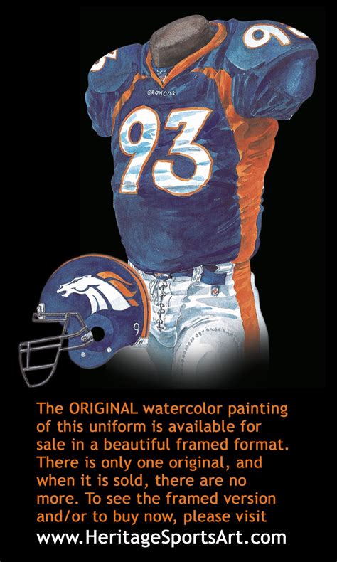 Denver Broncos Uniform and Team History | Heritage Uniforms and Jerseys ...