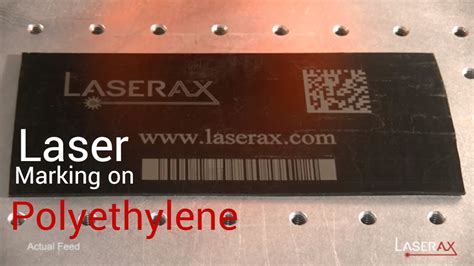 Laser Marking on Polyethylene. Demonstration of Laser Engraving on Plastics | Laserax - YouTube