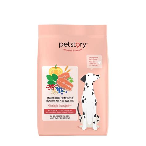 Salmon flavoured dry food for all breeds dog Petstory | Mondou