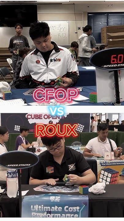 CFOP Method VS ROUX Method #vs #cfop #roux #speedcubing #cubing #trending #viral #shorts - YouTube