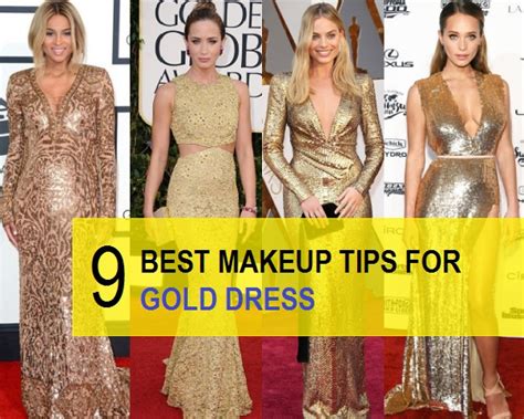 9 Amazing Makeup tips for your Golden Dress