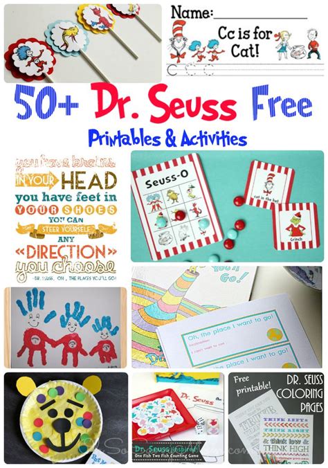 50+ FREE Dr. Seuss Printables and Activities! - Oh So Savvy Mom | Dr seuss printables, Dr seuss ...