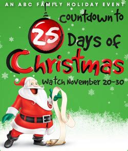 ABC Family's Countdown to the 25 Days of Christmas – Christmas Movies on TV - 2022 Holiday ...