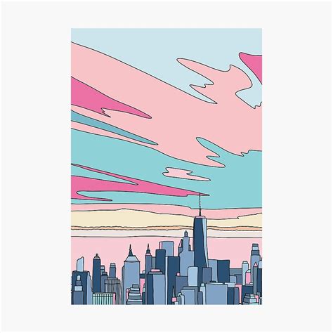 City Sunset Poster - Poster for Dorm | Tapestry Girls