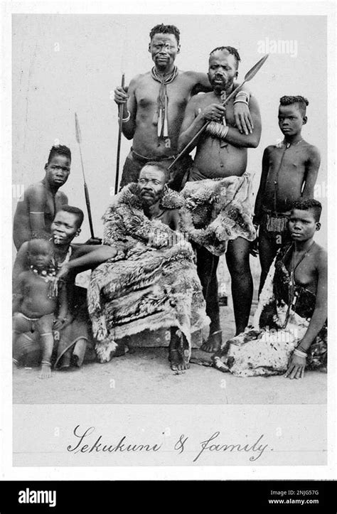 King Sekhukhune and his family Stock Photo - Alamy