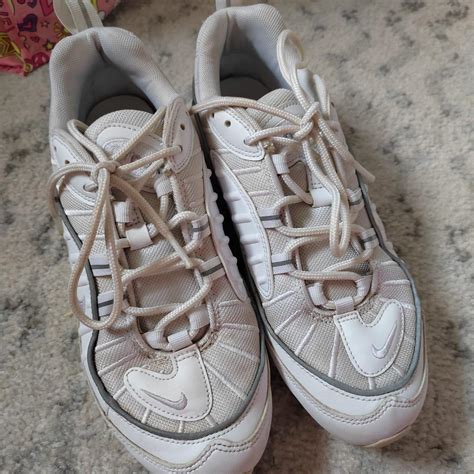 Nike air max 95 white trainers have been worn a fair... - Depop