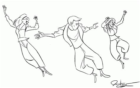 dancing coloring pages - Clip Art Library