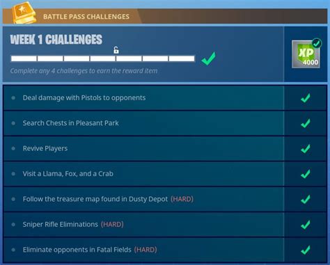 Guide to Fortnite Season 3 Week 1 Battle Pass Challanges