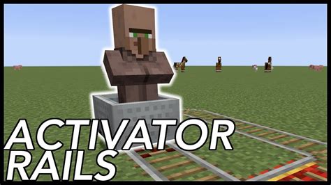 How To Use Activator Rails In Minecraft - YouTube