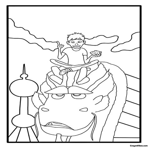 Wish Dragon Coloring Pages Free Printable for Kids